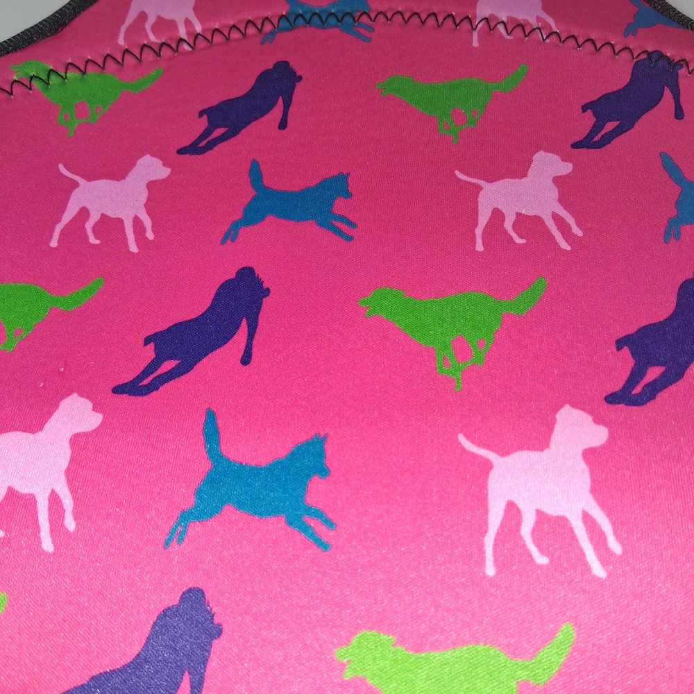 Vibrant Dog Print Carrier Bag
